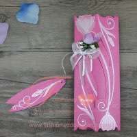 Rose Ideas Scroll Wedding Invitation Cards